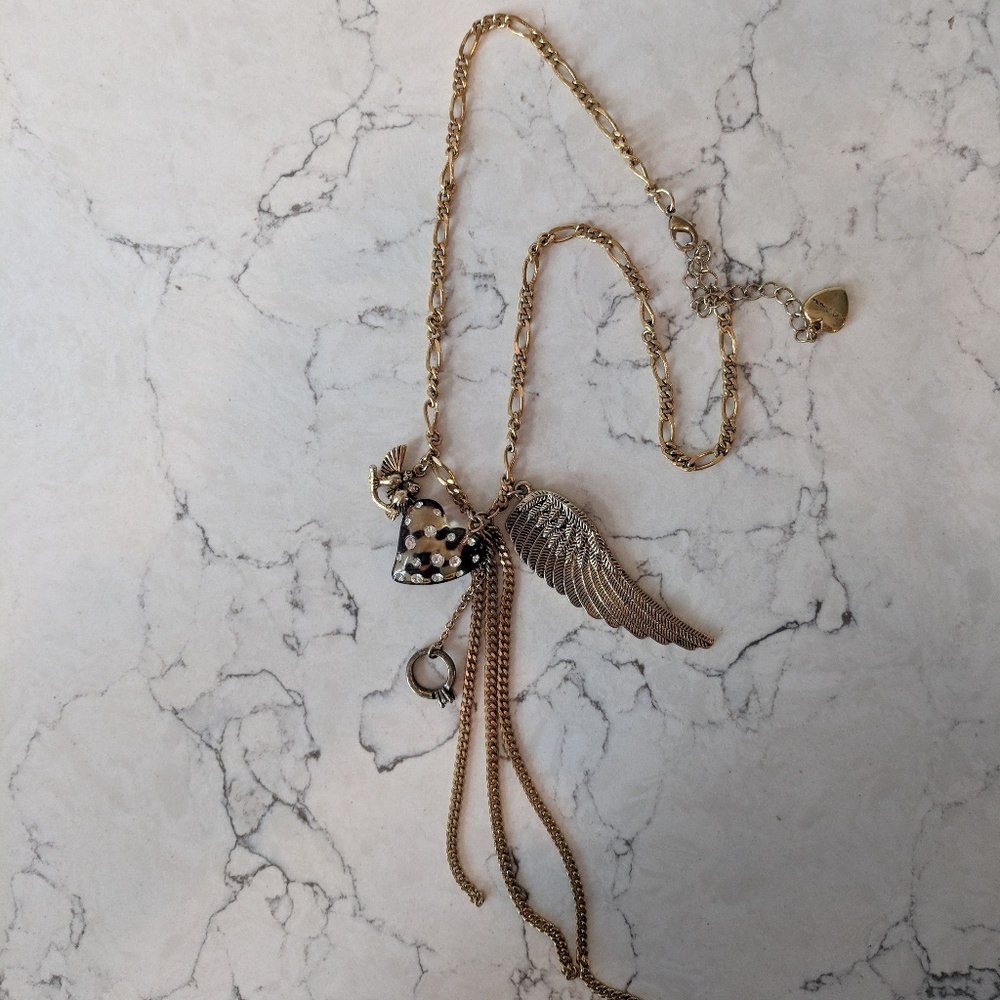 Betsey Johnson Charm Necklace